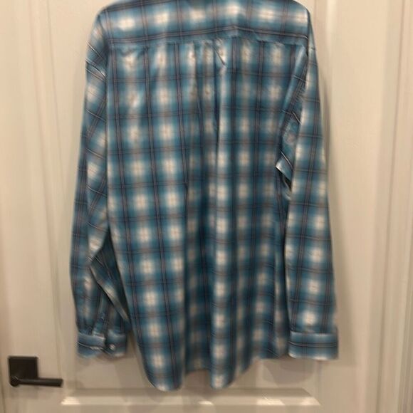 Stetson Cotton Shirt - XL - blue & white - Picture 7 of 10